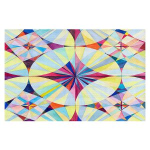 Decorative Floor Covering Mats | Lorien Suarez - Geo Botanicals 46 | Abstract Geometric Pattern