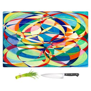 Artistic Kitchen Bar Cutting Boards | Lorien Suarez - Living Water 4 | Geometric Abstract