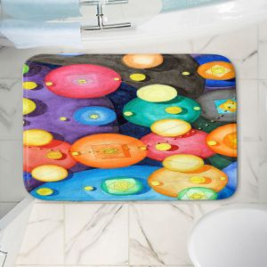 Decorative Bathroom Mats | Lorien Suarez - Spheres 15 | Circle Art Abstract