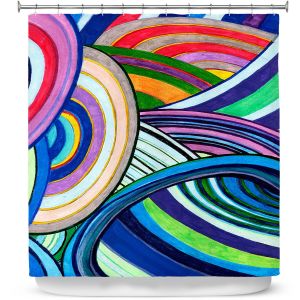 Premium Shower Curtains | Lorien Suarez - Water Series 15 | Abstract patterns