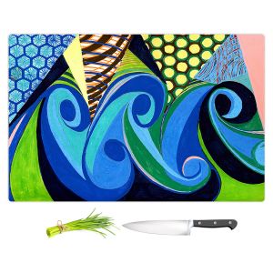 Artistic Kitchen Bar Cutting Boards | Lorien Suarez - Water Series 4 | Abstract patterns