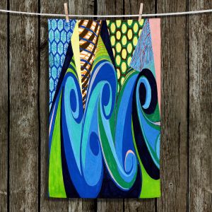 Unique Bathroom Towels | Lorien Suarez - Water Series 4 | Abstract patterns