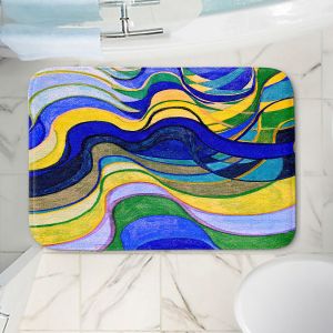 Decorative Bathroom Mats | Lorien Suarez - Water Series 7 | Abstract patterns