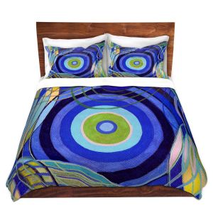 Artistic Duvet Covers and Shams Bedding | Lorien Suarez - Water Series 9 | Abstract patterns