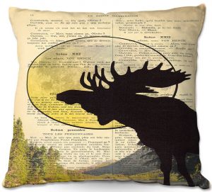 Throw Pillows Decorative Artistic | Madame Memento - Moose Moon
