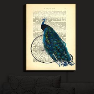 Nightlight Sconce Canvas Light | Madame Memento - Peacock Bicycle