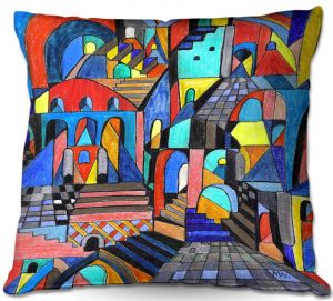Throw Pillows Decorative Artistic | Maeve Wright Eschers Citidel