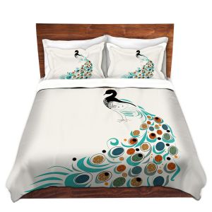 Artistic Duvet Covers and Shams Bedding | Marci Cheary - Peacock II