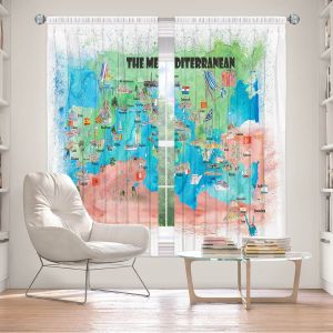 Decorative Window Treatments | Markus Bleichner - Mediterranean Tourist Map 2 | Countries Travel Ocean