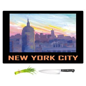 Artistic Kitchen Bar Cutting Boards | Markus Bleichner - New York City Retro Poster | Cities Travel