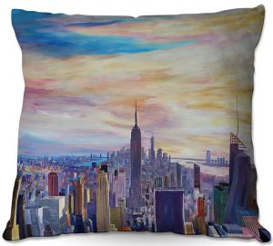 Decorative Outdoor Patio Pillow Cushion | Markus Bleichner - NYC Chrysler Empire