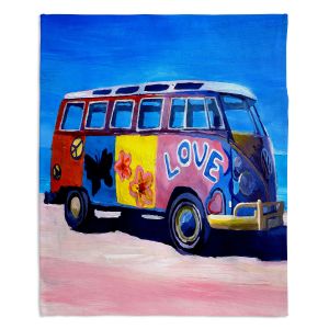 Decorative Fleece Throw Blankets | Markus Bleichner - The Love VW Bus