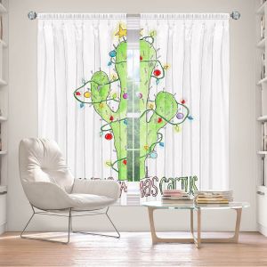 Decorative Window Treatments | Marley Ungaro - Christmas Cactus | Christmas Lights
