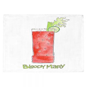 Countertop Place Mats | Marley Ungaro - Cocktails Bloody Mary | Water color still life class drink alcohol