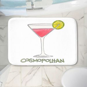 Decorative Bathroom Mats | Marley Ungaro - Cocktails Cosmo | Water color still life class drink alcohol