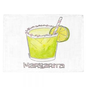 Countertop Place Mats | Marley Ungaro - Cocktails Margarita | Water color still life class drink alcohol