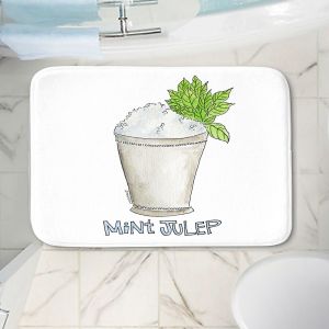 Decorative Bathroom Mats | Marley Ungaro - Cocktails Mint Julep | Water color still life class drink alcohol