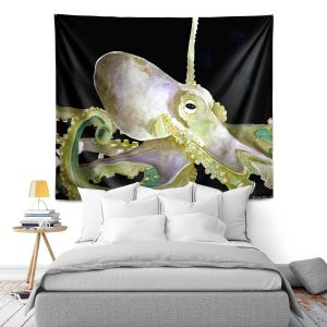 Artistic Wall Tapestry | Marley Ungaro Deep Sea Life - Octopus