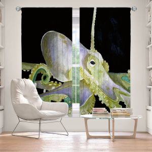 Decorative Window Treatments | Marley Ungaro Deep Sea Life - Octopus