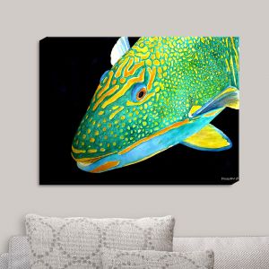 Decorative Canvas Wall Art | Marley Ungaro - Deep Sea Life- Parrot Fish