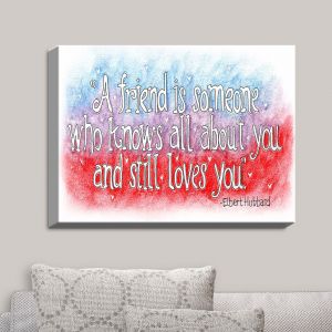 Decorative Canvas Wall Art | Marley Ungaro - Friend Quote | Quotes Friendships