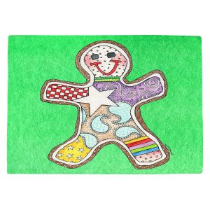 Countertop Place Mats | Marley Ungaro - Gingerbread Kelly | Gingerbread Man Holidays Christmas Childlike