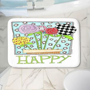 Decorative Bathroom Mats | Marley Ungaro - Happy Flowers | Floral Inspiration