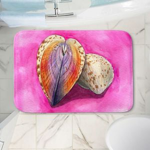 Decorative Bathroom Mats | Marley Ungaro - Heart Cockle | Ocean seashell still life nature