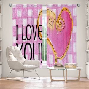 Decorative Window Treatments | Marley Ungaro - I love You Pink