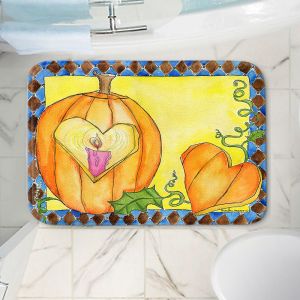Decorative Bathroom Mats | Marley Ungaro - Jack of Hearts | Halloween spooky pattern abstract