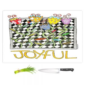 Artistic Kitchen Bar Cutting Boards | Marley Ungaro - Joyful Flowers | Floral Inspiration
