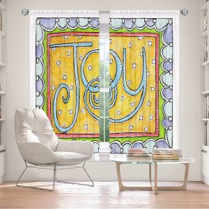 Decorative Window Treatments | Marley Ungaro - Joy | Text typography words
