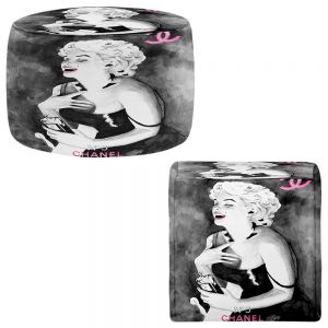 Round and Square Ottoman Foot Stools | Marley Ungaro - Marilyn Monroe V
