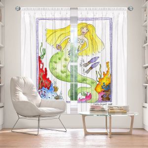 Decorative Window Treatments | Marley Ungaro Painting Mermaid