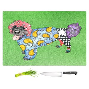 Artistic Kitchen Bar Cutting Boards | Marley Ungaro - Portuguese Water Dog Green