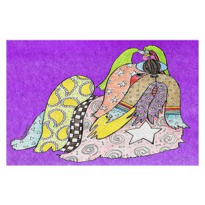 Decorative Floor Coverings | Marley Ungaro - Shihtzu Dog Purple