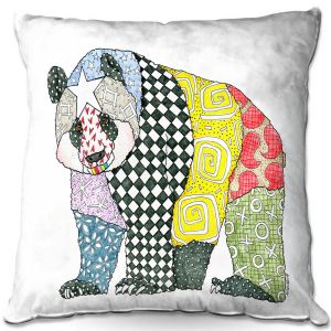 Decorative Outdoor Patio Pillow Cushion | Marley Ungaro - Starbrite Panda | Wild Animals