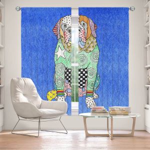 Decorative Window Treatments | Marley Ungaro - Saint Bernard Blue