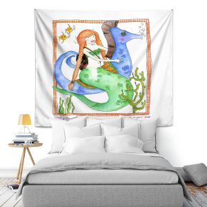 Artistic Wall Tapestry | Marley Ungaro Traveling Mermaid