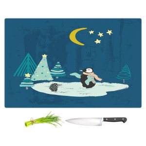 Artistic Kitchen Bar Cutting Boards | Metka Hiti - Christmas Penguin