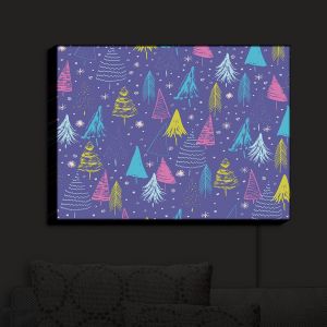 Nightlight Sconce Canvas Light | Metka Hiti - Christmas Town Trees
