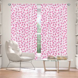 Decorative Window Treatments | Metka Hiti - Drops of Jupiter Pink | Pattern abstract dots circle