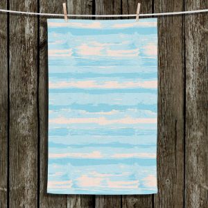 Unique Hanging Tea Towels | Metka Hiti - Serene Blue Sea | Abstract