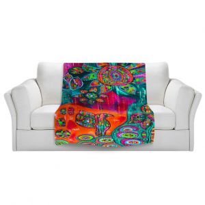 Artistic Sherpa Pile Blankets | Michele Fauss Spring Forth