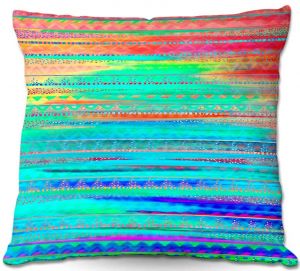 Decorative Outdoor Patio Pillow Cushion | Nika Martinez - Ethnic Sunset