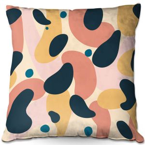 Throw Pillows Decorative Artistic | Nika Martinez - Mid Century Voyage 2 | Tear Drop Patterns