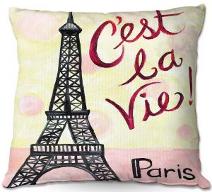 Throw Pillows Decorative Artistic | nJoy Art - Cest La Vie