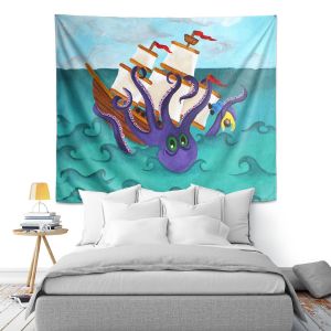Artistic Wall Tapestry | nJoy Art Kraken