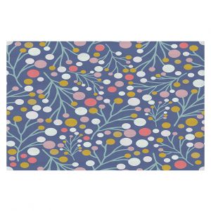 Decorative Floor Coverings | Olive Smith - Pastel Trees 2 | Nature Floral Pattern leaves
