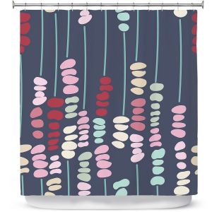 Premium Shower Curtains | Olive Smith - Sticks and Stones 2 | Rocks Nature Patterns